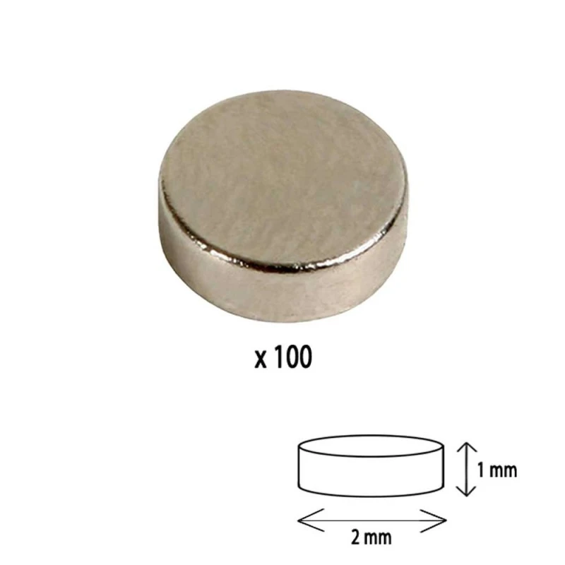 Aimants 2mm X 1mm Néodyme X100 3 Aimants 2mm X 1mm Néodyme X100