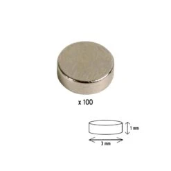 Aimants 3mm X 1mm Néodyme X100