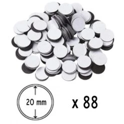 Aimants Adhésifs Ronds 20mm X88