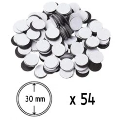 Aimants Adhésifs Ronds 30mm X54