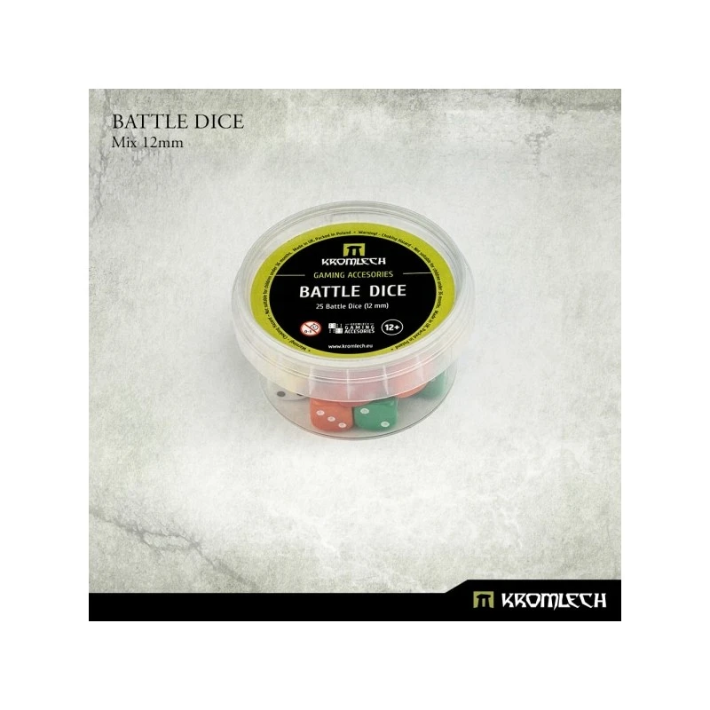 Battle Dice 12mm X25 - Multicouleur 4 Battle Dice 12mm X25 - Multicouleur – Image 2