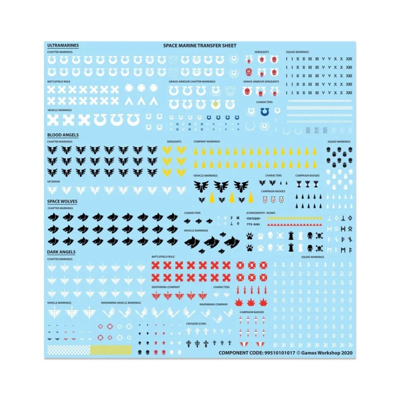Games Workshop Décalcos Croisade Indomitus 3 Games Workshop Décalcos Croisade Indomitus