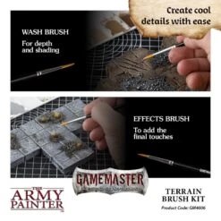 The Army Painter GameMaster Terrain : Brush Kit -Pièces De Modèle Boutique gamemaster terrain brush kit 2