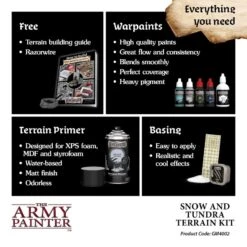 The Army Painter GameMaster Terrain Kit : Snow & Tundra -Pièces De Modèle Boutique gamemaster terrain kit snow tundra 4