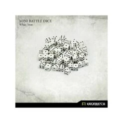 Mini Battle Dice 7mm X100 - Blanc