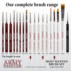 The Army Painter Most Wanted Brush Set -Pièces De Modèle Boutique most wanted brush set 3