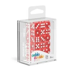 Oakie Doakie Dice - Dés D6 12 Mm Marble - Rouge (36) 8 Oakie Doakie Dice - Dés D6 12 Mm Marble - Rouge (36) -Pièces De Modèle Boutique oakie doakie dice des d6 12 mm marble rouge 36 2