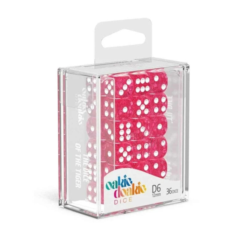 Oakie Doakie Dice - Dés D6 12 Mm Speckled - Rose (36) 5 Oakie Doakie Dice - Dés D6 12 Mm Speckled - Rose (36) – Image 3