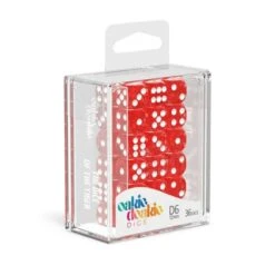 Oakie Doakie Dice - Dés D6 12 Mm Speckled - Rouge (36) -Pièces De Modèle Boutique oakie doakie dice des d6 12 mm speckled rouge 36 2