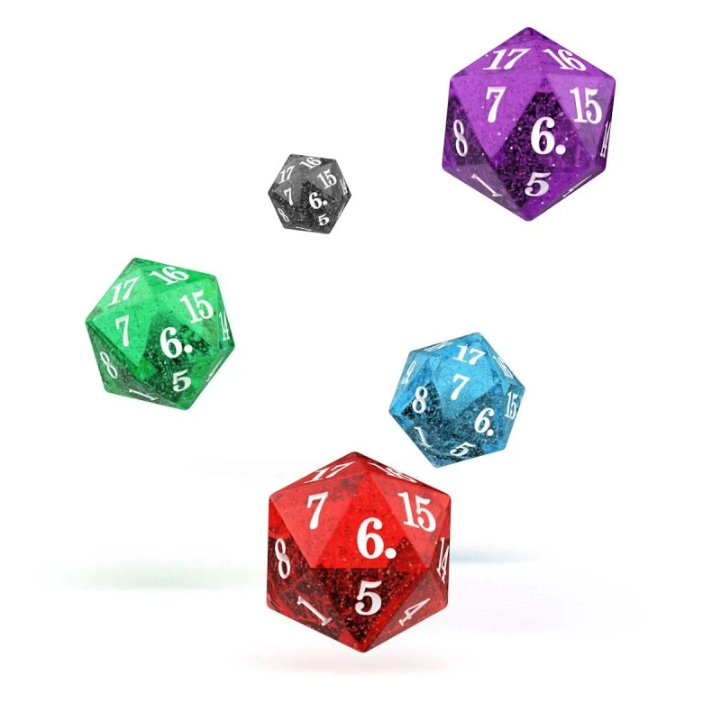 Oakie Doakie Dice - Set De Dés Spindown D20 - Speckled (5) 3 Oakie Doakie Dice - Set De Dés Spindown D20 - Speckled (5)