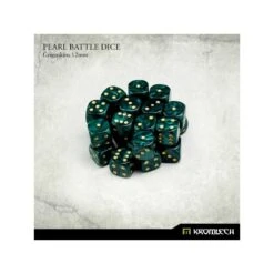 Pearl Battle Dice 12mm X25 - Greenskins -Pièces De Modèle Boutique pearl battle dice 12mm x25 greenskins 1