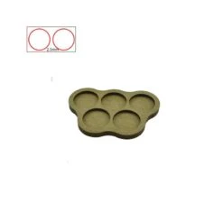 Plateau De Mouvement - 5 Socles De 32mm - Espacement 2.5mm