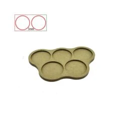 Plateau De Mouvement - 5 Socles De 40mm - Espacement 5mm