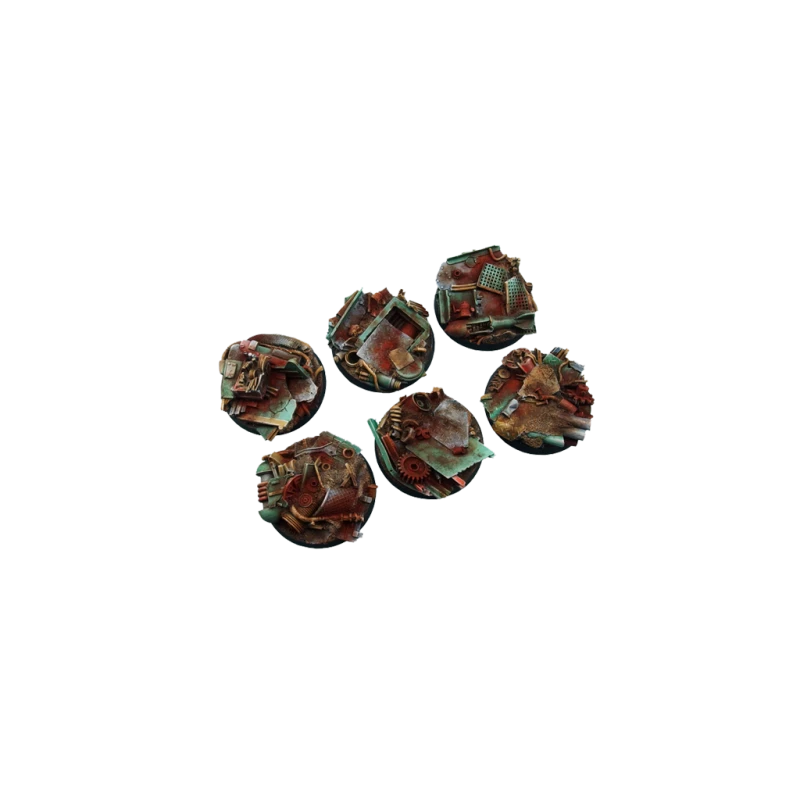 Socle Dépôt De Ferraille Rond 40mm X2 3 Socle Dépôt De Ferraille Rond 40mm X2