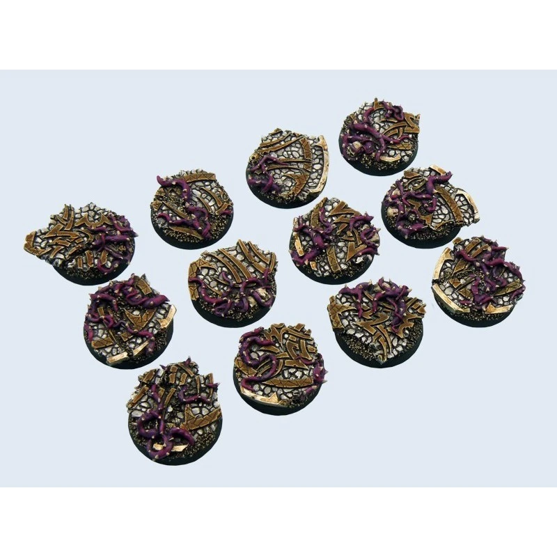 Socle Temple Noir Rond 25mm X5 3 Socle Temple Noir Rond 25mm X5