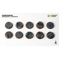 Spaceship Corridor Socles, Rond 25mm (x10)