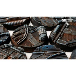 Spaceship Corridor Socles, Rond 32mm (x8) -Pièces De Modèle Boutique spaceship corridor socles rond 32mm x8 2