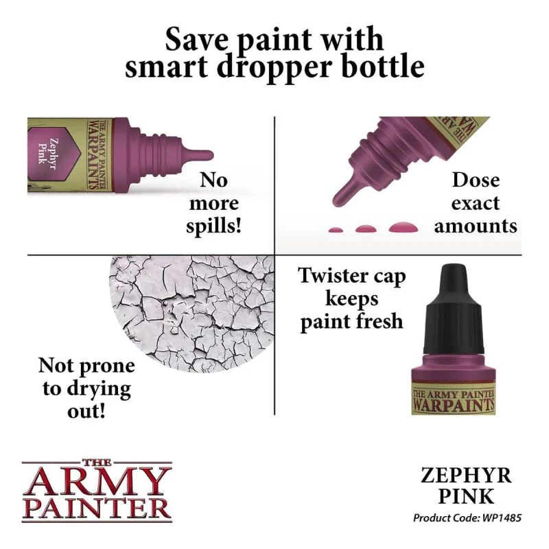 The Army Painter Warpaints Metallics : Zephyr Pink 5 The Army Painter Warpaints Metallics : Zephyr Pink – Image 3